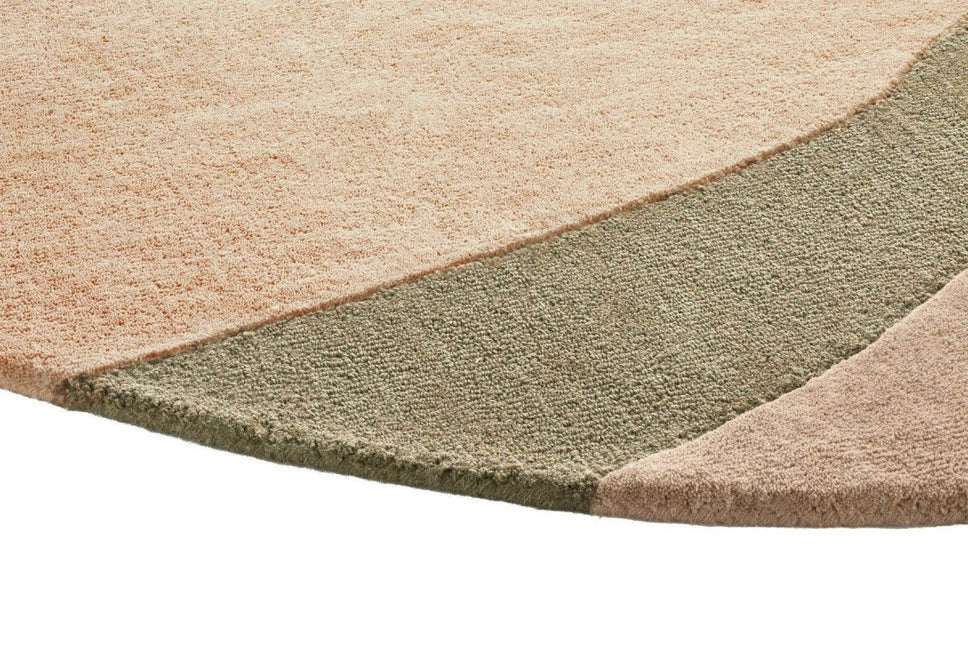 Ensuite By Brinker rond vloerkleed Organix Khaki 750 - Vloerkledenloods