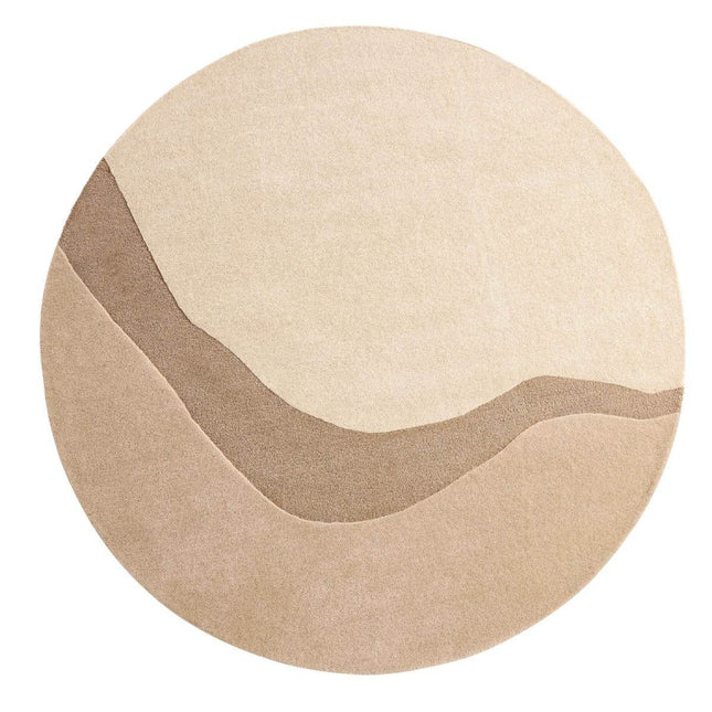 Ensuite By Brinker rond vloerkleed Organix Linen 210 - Vloerkledenloods