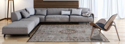 Fading World Medallion Collection Grey ebony 8257 - Louis de Poortere - Vloerkledenloods