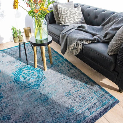 Fading World Medallion Collection Grey turquoise 8255 - Louis de Poortere - Vloerkledenloods