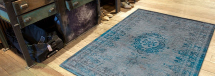 Fading World Medallion Collection Grey turquoise 8255 - Louis de Poortere - Vloerkledenloods