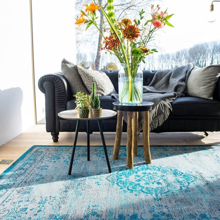 Fading World Medallion Collection Grey turquoise 8255 - Louis de Poortere - Vloerkledenloods