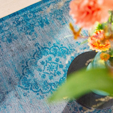 Fading World Medallion Collection Grey turquoise 8255 - Louis de Poortere - Vloerkledenloods