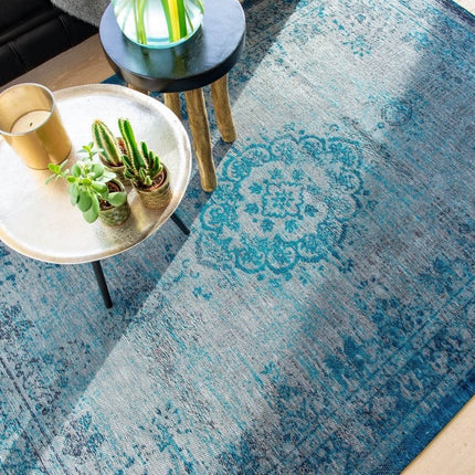 Fading World Medallion Collection Grey turquoise 8255 - Louis de Poortere - Vloerkledenloods