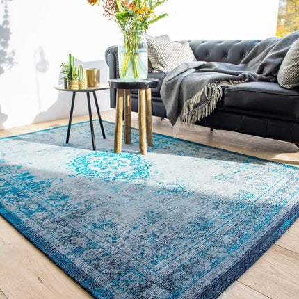 Fading World Medallion Collection Grey turquoise 8255 - Louis de Poortere - Vloerkledenloods