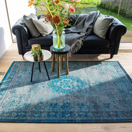 Fading World Medallion Collection Grey turquoise 8255 - Louis de Poortere - Vloerkledenloods