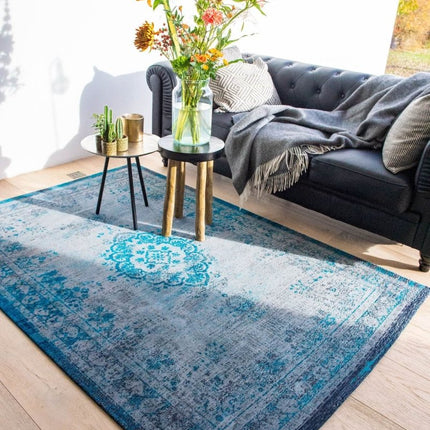 Fading World Medallion Collection Grey turquoise 8255 - Louis de Poortere - Vloerkledenloods