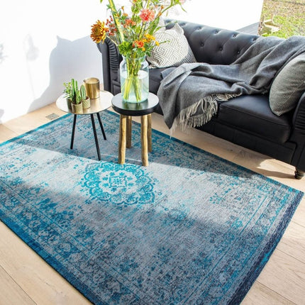 Fading World Medallion Collection Grey turquoise 8255 - Louis de Poortere - Vloerkledenloods