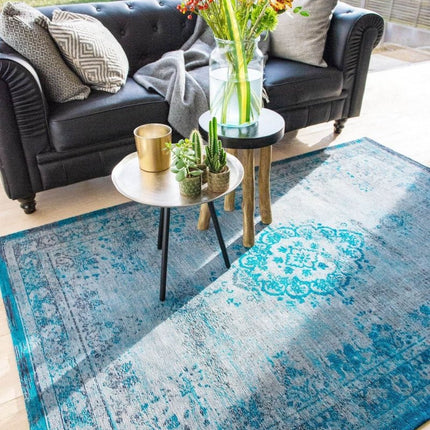 Fading World Medallion Collection Grey turquoise 8255 - Louis de Poortere - Vloerkledenloods