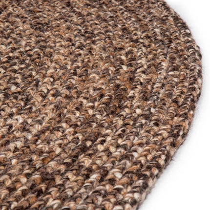 Feelgood by Brinker rond wollen vloerkleed Bellano bruin 623 - Vloerkledenloods
