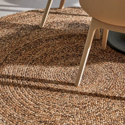 Feelgood by Brinker rond wollen vloerkleed Bellano bruin 623 - Vloerkledenloods