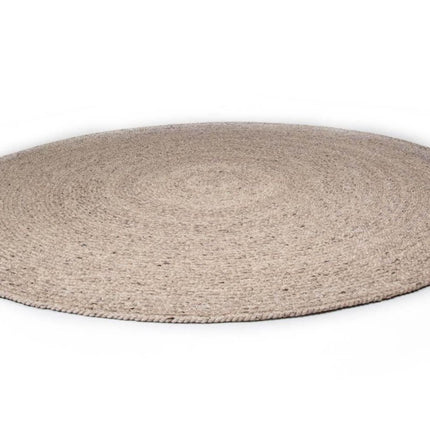 Feelgood by Brinker rond wollen vloerkleed Bellano grijs 814 - Vloerkledenloods