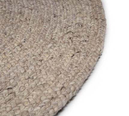 Feelgood by Brinker rond wollen vloerkleed Bellano grijs 814 - Vloerkledenloods