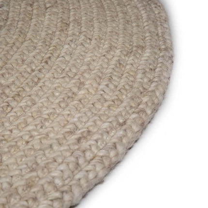 Feelgood by Brinker rond wollen vloerkleed Bellano wit 815 - Vloerkledenloods