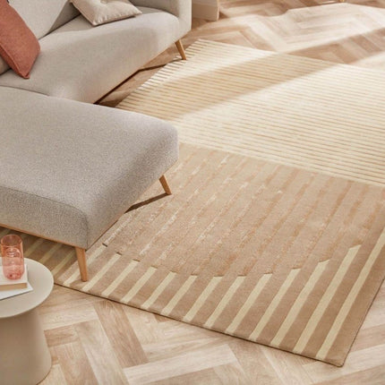 Feelgood By Brinker vloerkleed Fano beige white - Vloerkledenloods
