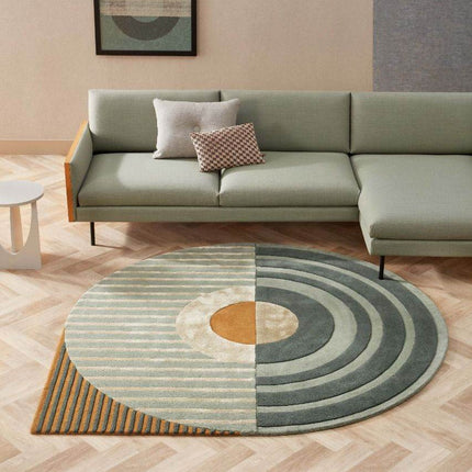 Feelgood by Brinker vloerkleed Fano Girare green - Vloerkledenloods