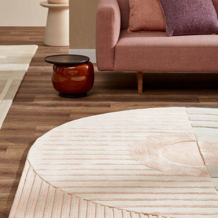Feelgood by Brinker vloerkleed Fano Girare white beige - Vloerkledenloods