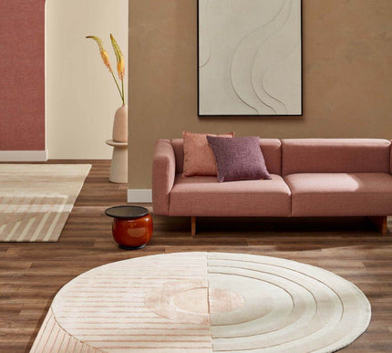 Feelgood by Brinker vloerkleed Fano Girare white beige - Vloerkledenloods