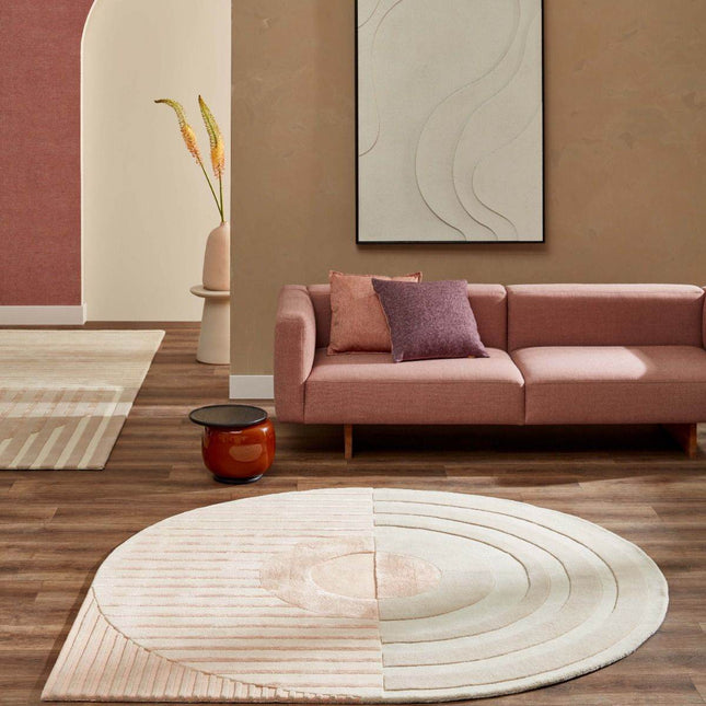 Feelgood by Brinker vloerkleed Fano Girare white beige - Vloerkledenloods