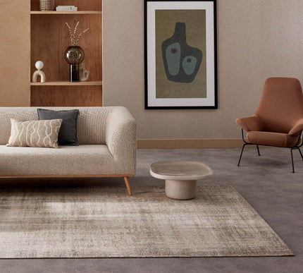Feelgood by Brinker vloerkleed Grunge silver - Vloerkledenloods