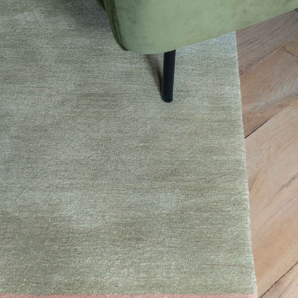 Feelgood by Brinker wollen vloerkleed Fiore green - Vloerkledenloods