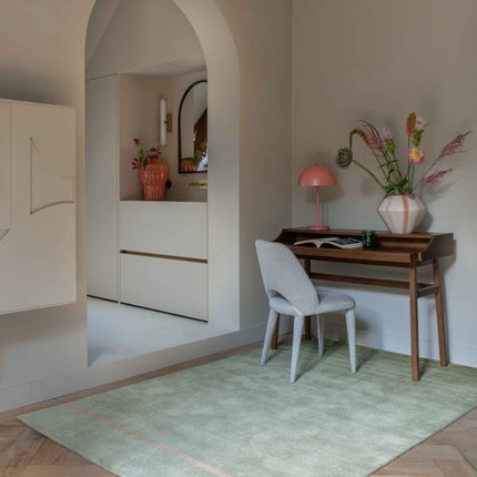 Feelgood by Brinker wollen vloerkleed Fiore green - Vloerkledenloods