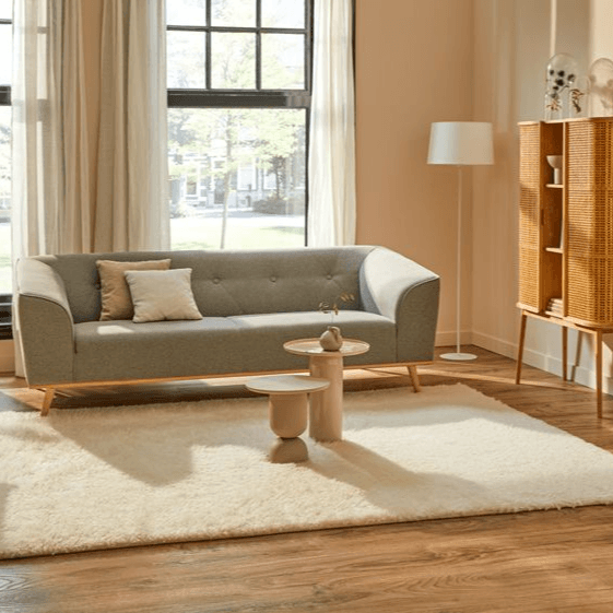 Feelgood by Brinker wollen vloerkleed Merano wit 011 - Vloerkledenloods
