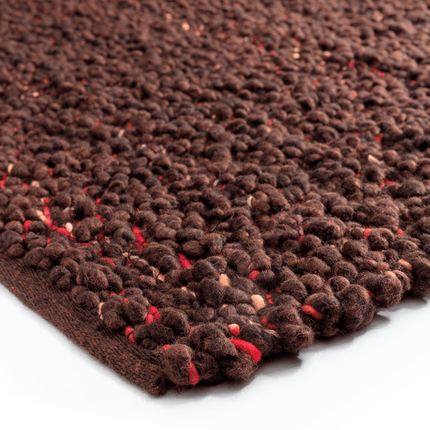 Feelgood by Brinker wollen vloerkleed Modena bruin/antraciet 522 - Vloerkledenloods