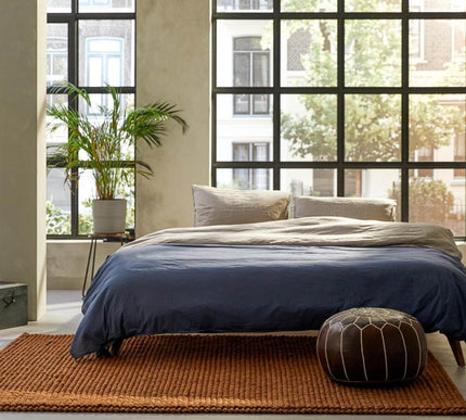 Feelgood by Brinker wollen vloerkleed New Loop bruin 631 - Vloerkledenloods