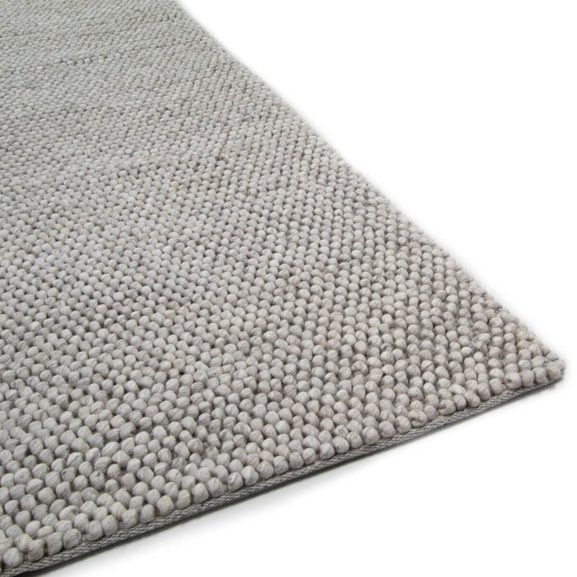Feelgood by Brinker wollen vloerkleed New Loop grijs 814 - Vloerkledenloods