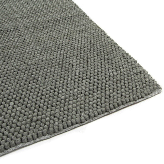 Feelgood by Brinker wollen vloerkleed New Loop groen 456 - Vloerkledenloods