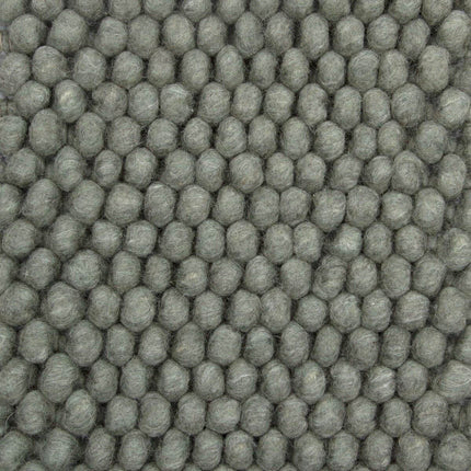 Feelgood by Brinker wollen vloerkleed New Loop groen 456 - Vloerkledenloods