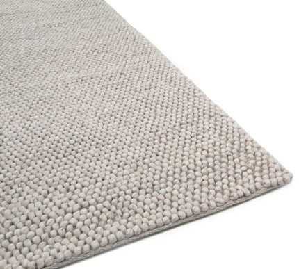 Feelgood by Brinker wollen vloerkleed New Loop wit 815 - Vloerkledenloods