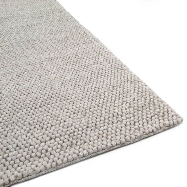 Feelgood by Brinker wollen vloerkleed New Loop wit 815 - Vloerkledenloods