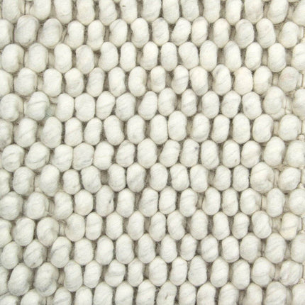 Feelgood by Brinker wollen vloerkleed New Loop wit 815 - Vloerkledenloods