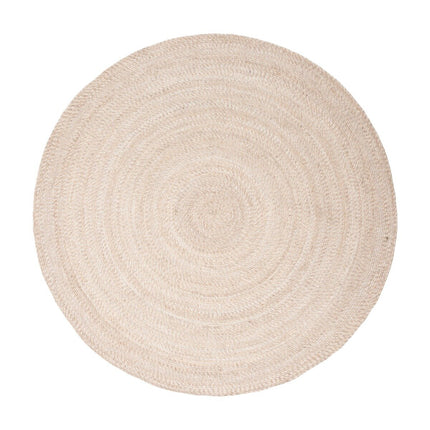 Rond wollen vloerkleed Gapo beige