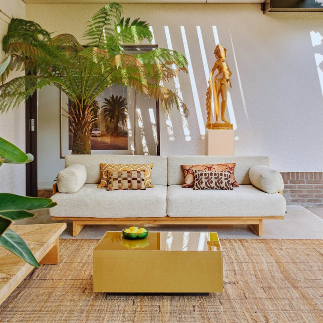 HKliving dessert jute vloerkleed 250x350cm - Vloerkledenloods