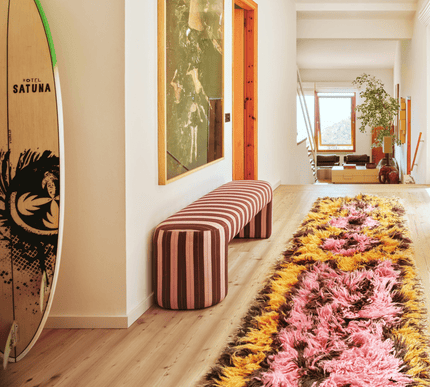 HKliving fluffy loper South Beach 80x360cm - Vloerkledenloods