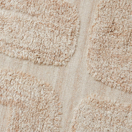 HKliving getuft wollen vloerkleed Limestone - Vloerkledenloods