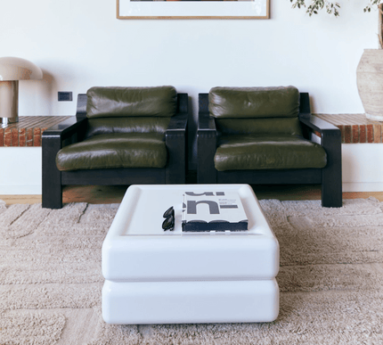 HKliving getuft wollen vloerkleed Limestone - Vloerkledenloods