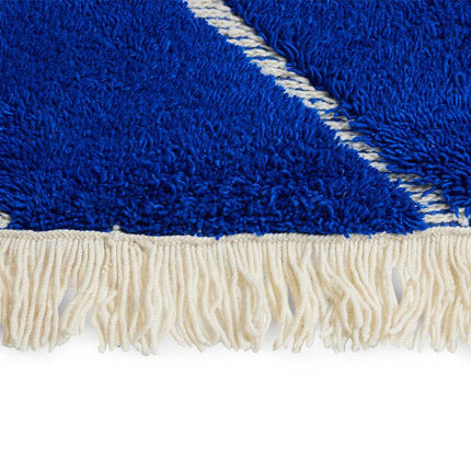 HKliving handgeknoopt wollen vloerkleed cobalt 200x300cm - Vloerkledenloods