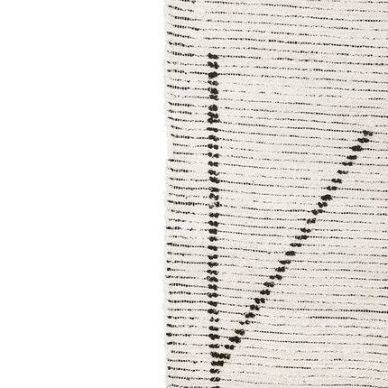 HKliving handgewoven vloerkleed cream/charcoal 200x300cm - Vloerkledenloods