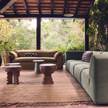 HKliving hennep vloerkleed Outlander 250x350cm - Vloerkledenloods