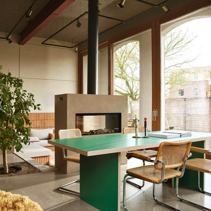 HKliving hoogpolig rond vloerkleed caramel 200cm - Vloerkledenloods