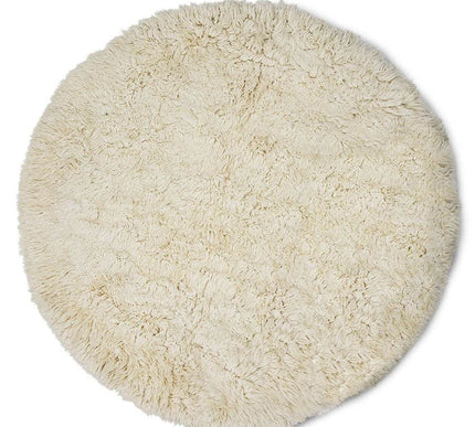 HKliving hoogpolig rond vloerkleed inner circle 250cm - Vloerkledenloods