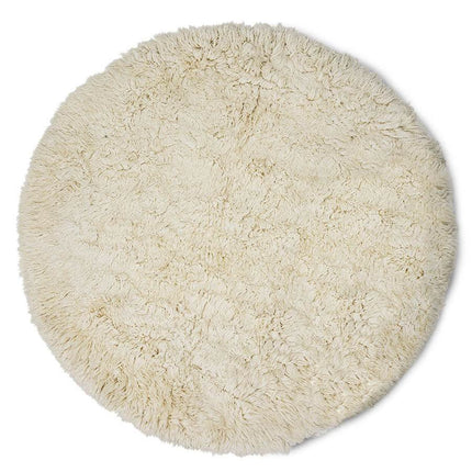 HKliving hoogpolig rond vloerkleed inner circle 250cm - Vloerkledenloods