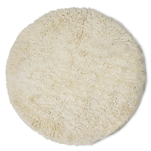 HKliving hoogpolig rond vloerkleed inner circle 250cm - Vloerkledenloods