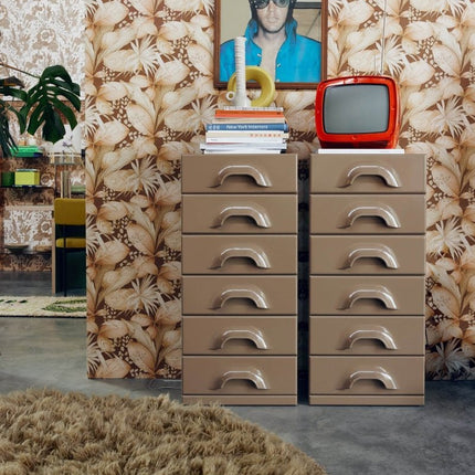 HKliving hoogpolig rond vloerkleed sage 150cm - Vloerkledenloods