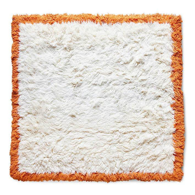 HKliving hoogpolig vierkant vloerkleed retro summers 250x250cm - Vloerkledenloods