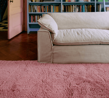 HKliving hoogpolig vloerkleed pink 150x240cm - Vloerkledenloods
